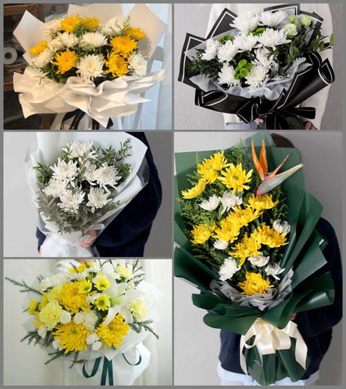 江苏南通海门市悦来镇中圩村白事花束代送